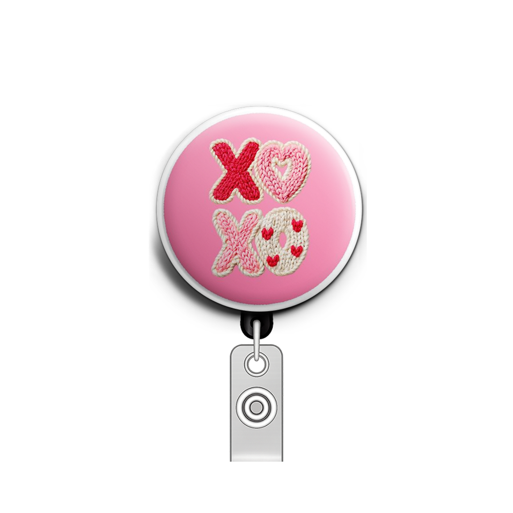 Hug & Kiss Swapfinity Retractable ID Badge Reel - - Topperswap