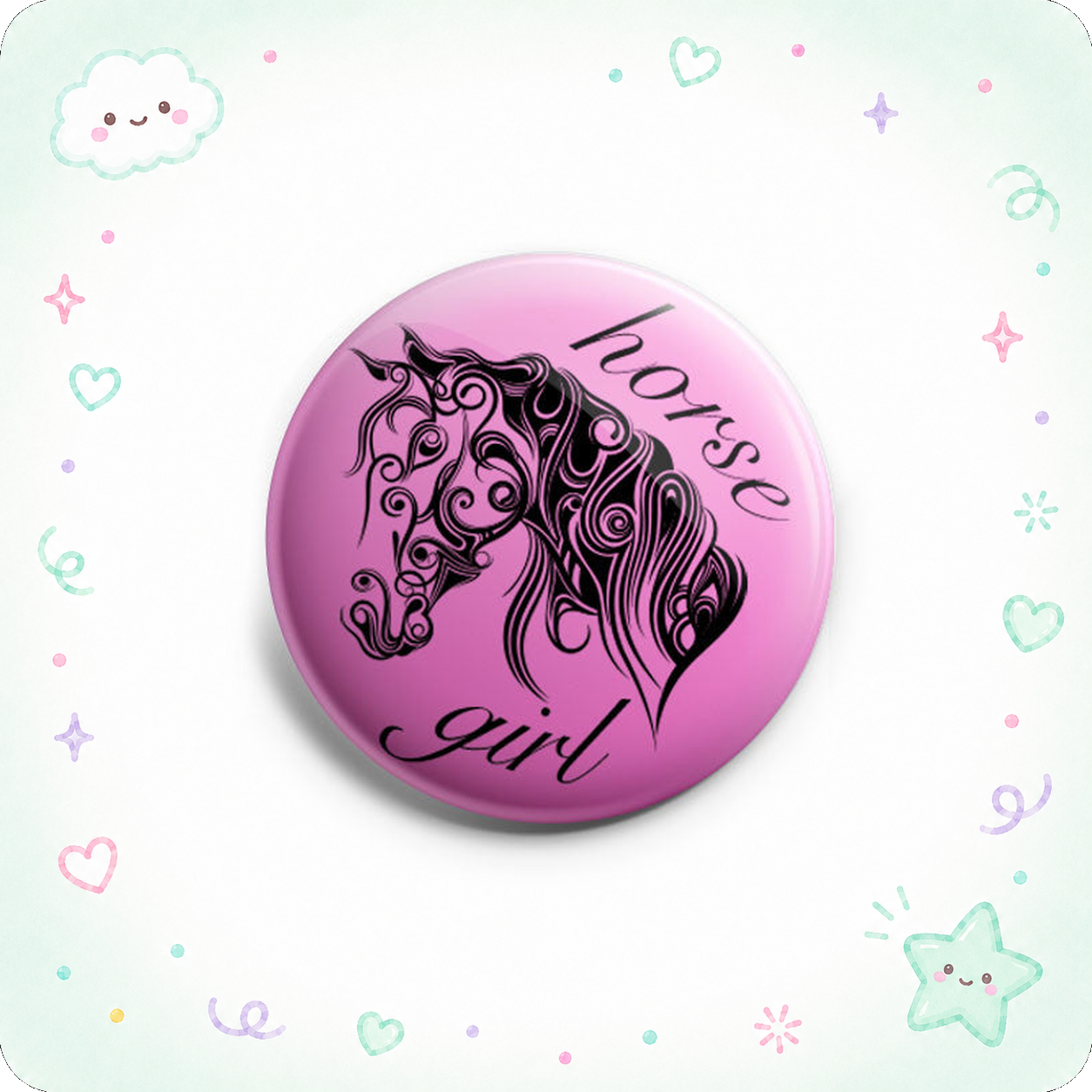 Beautiful Horse Girl Topper - - Topperswap