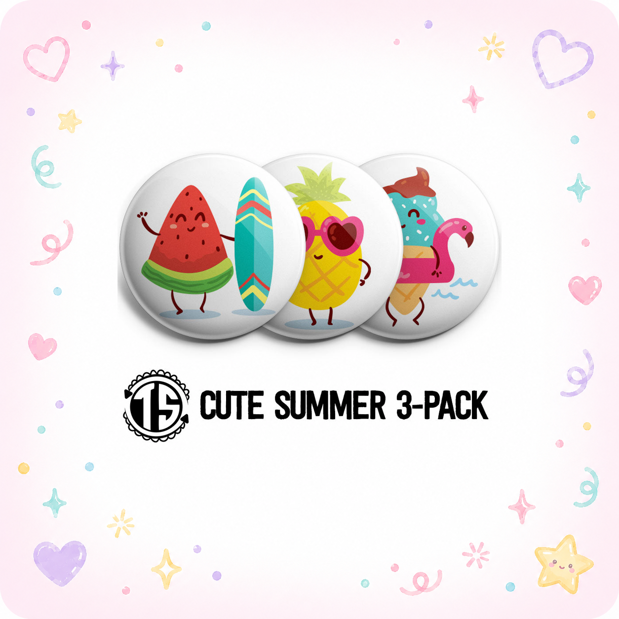 Cute Summer 3-Pack - (Save 5%) - - Topperswap