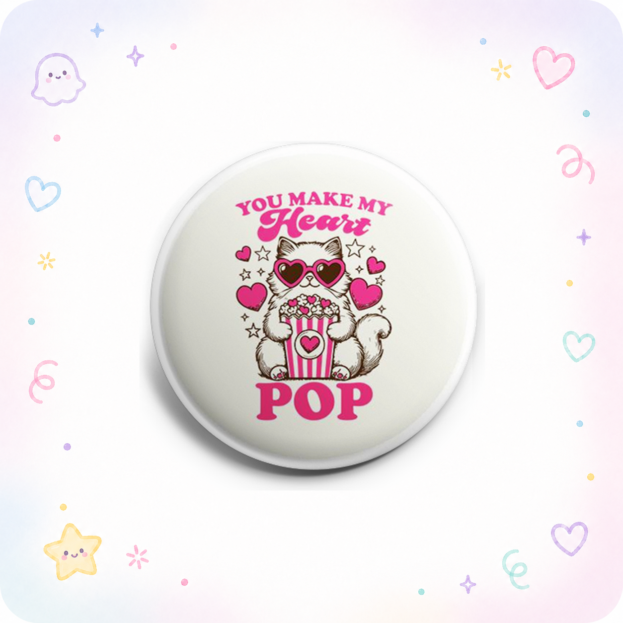 Popcorn Heart Topper - - Topperswap