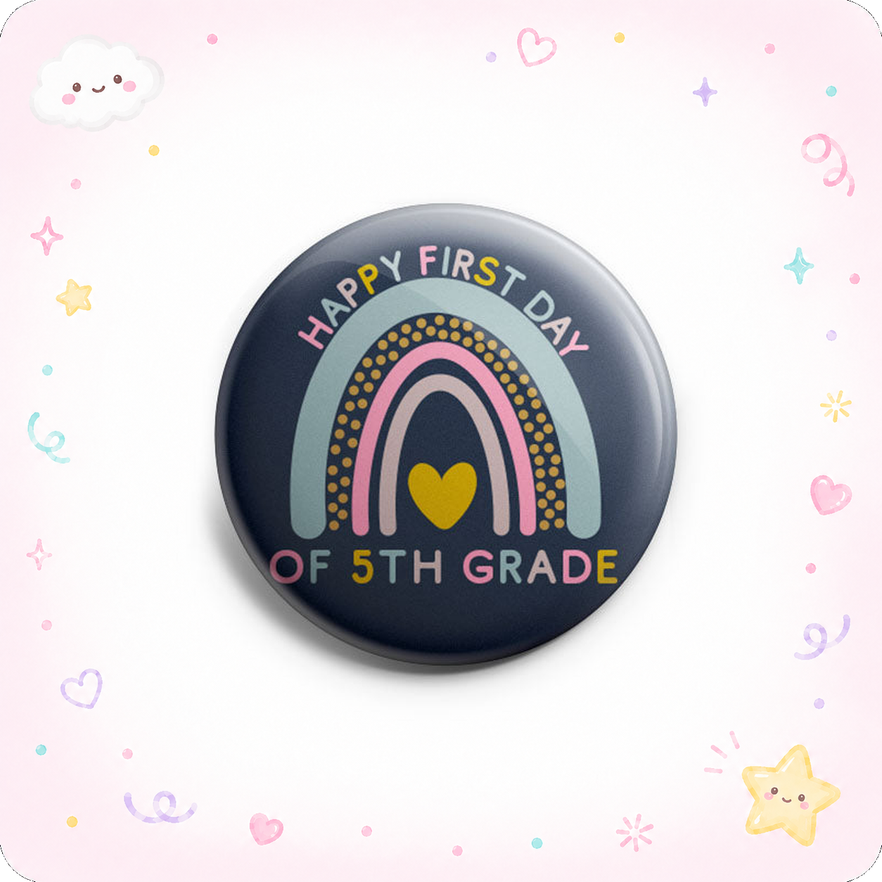 First Day Rainbow 5th Topper - - Topperswap