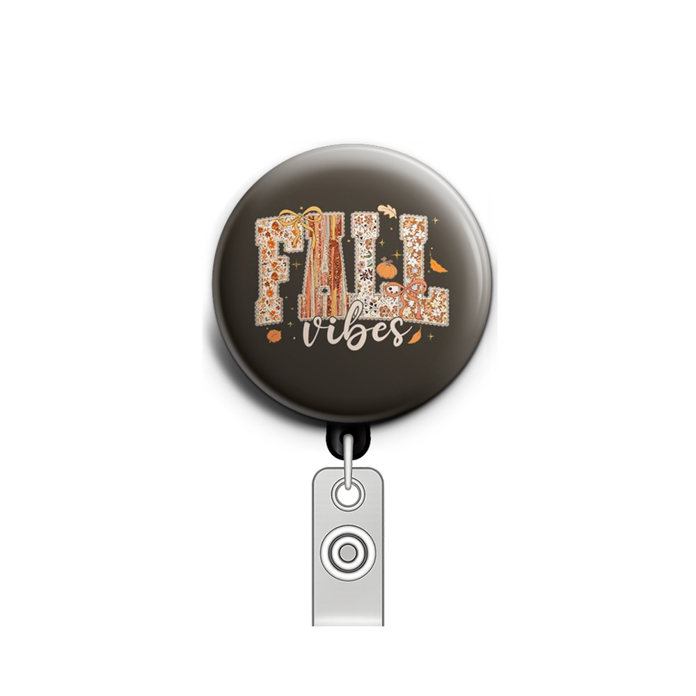 Autumn Aura Swapfinity Retractable ID Badge Reel - - Topperswap