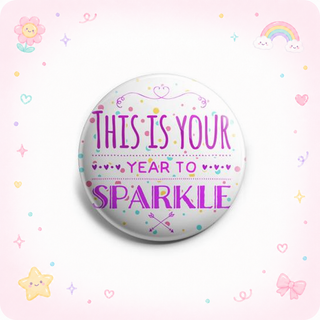 This Is Your Year To Sparkle Topper