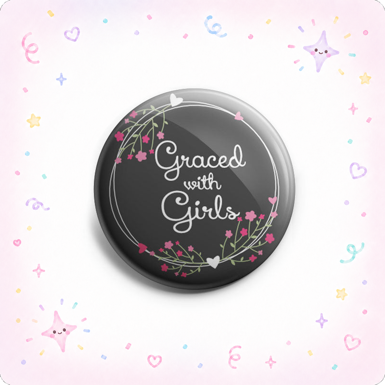 Graced With Girls - Girl Mom Topper - - Topperswap