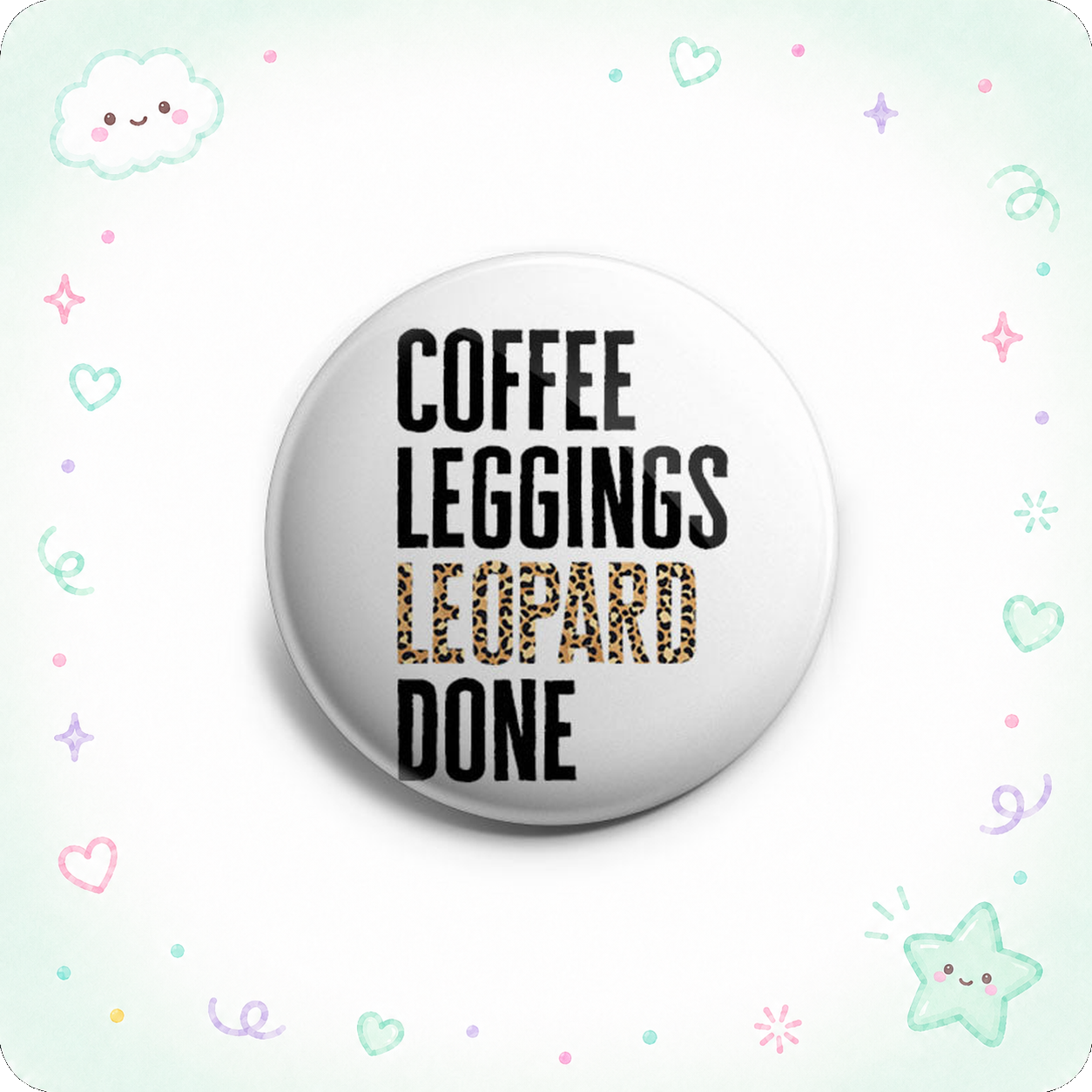 Coffee Leggings Leopard Topper - - Topperswap