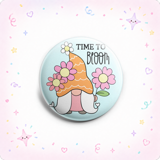Time to Bloom Gnome Topper