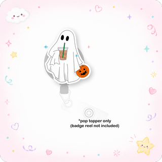 Iced Boo Latte Ghost Pop Topper
