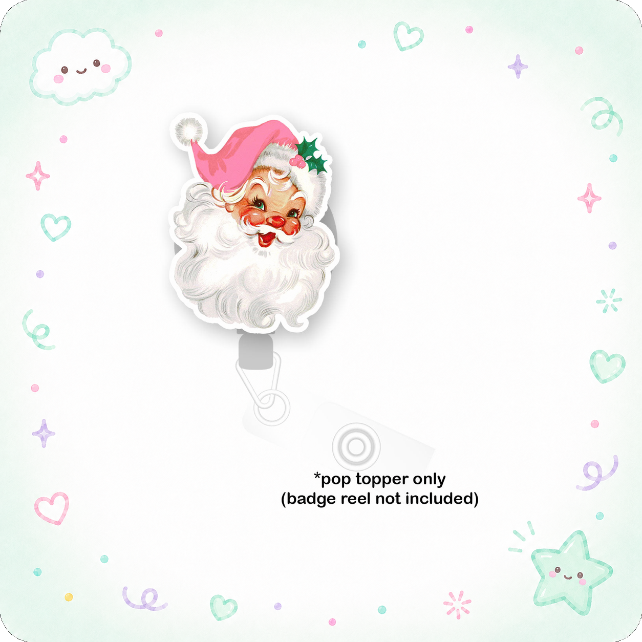 Ho Ho Ho Santa Pop Topper - - Topperswap