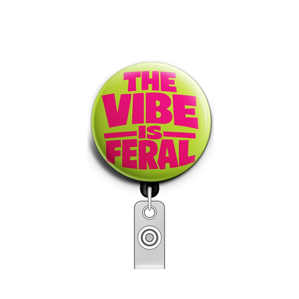 Feral Vibe Swapfinity Retractable ID Badge Reel - - Topperswap