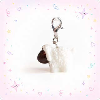 Baa-tiful Sheep Charm Badge Reel Add-on