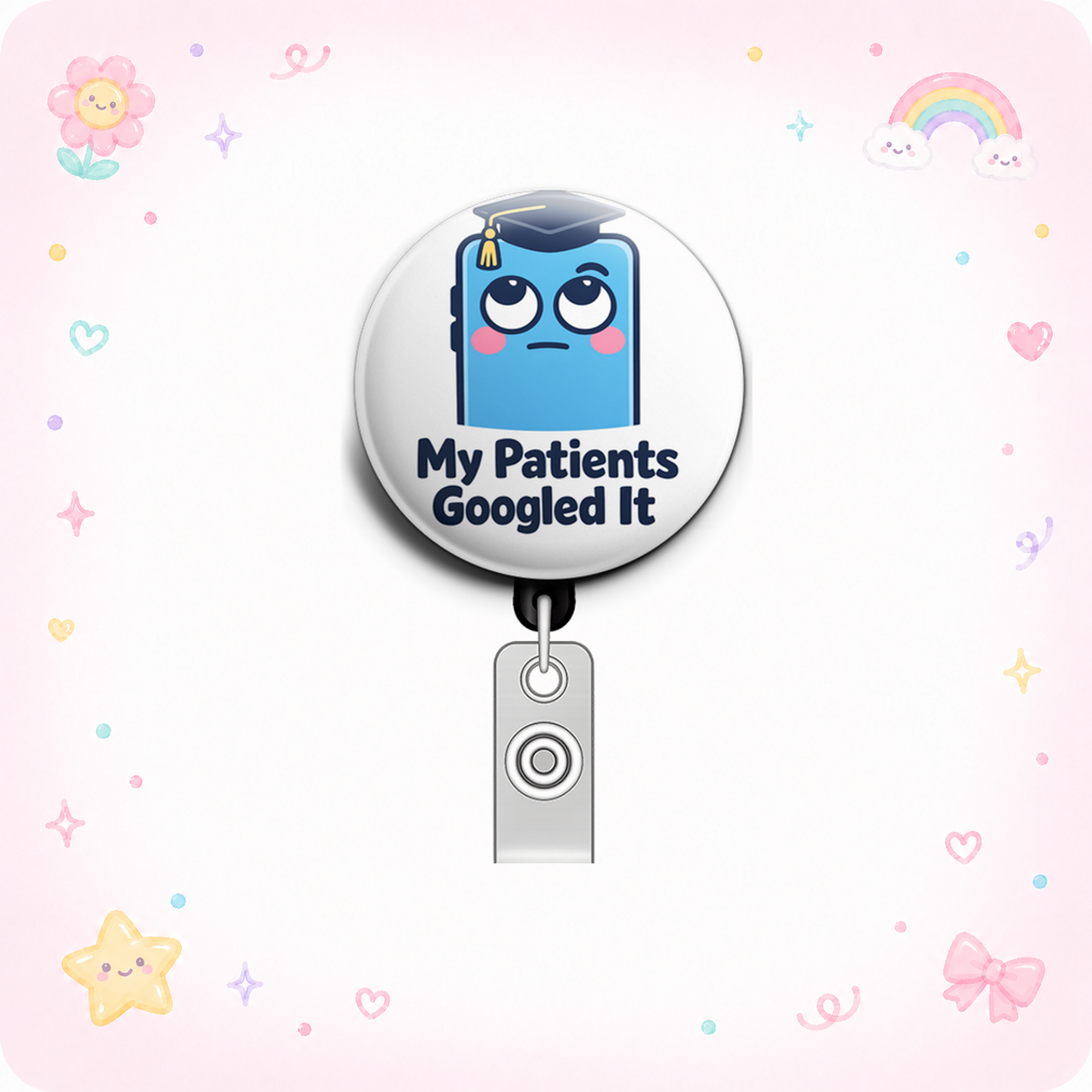My Patients Googled It Swapfinity Retractable ID Badge Reel - - Topperswap
