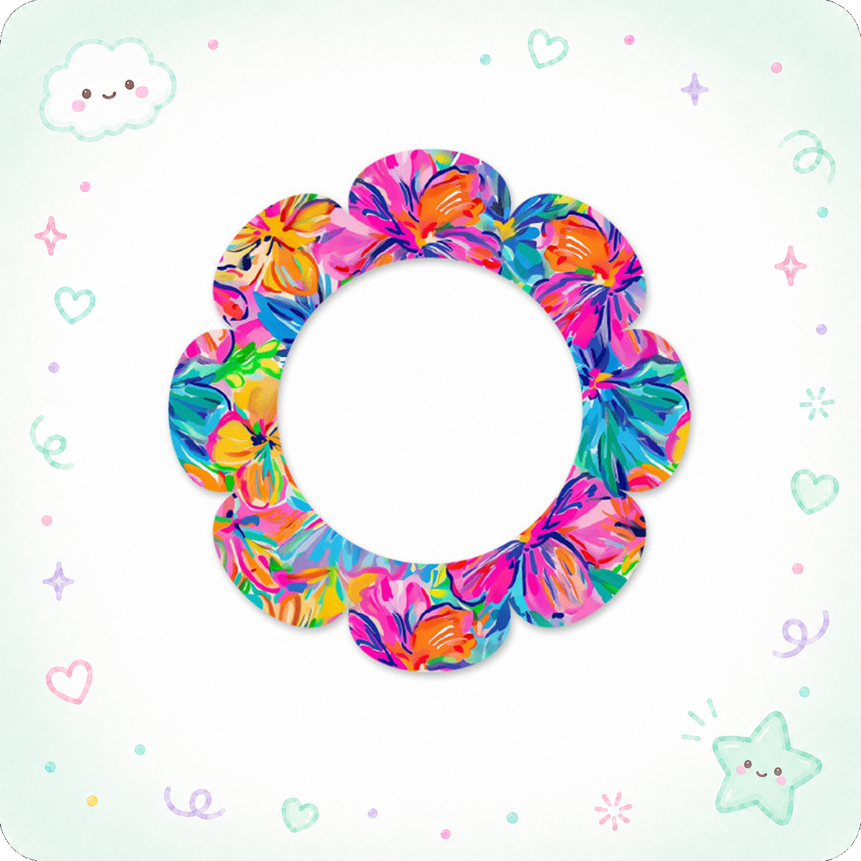 Hot Pink Floral Radiance Swapper - - Topperswap