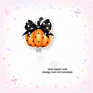 Polka-Dot Pumpkin Perfection Pop Topper
