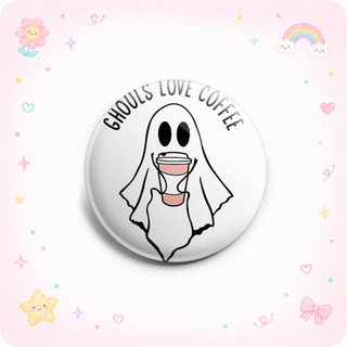 Ghouls Love Coffee Pink Latte Topper
