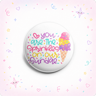 Sprinkles on the Sundae Topper
