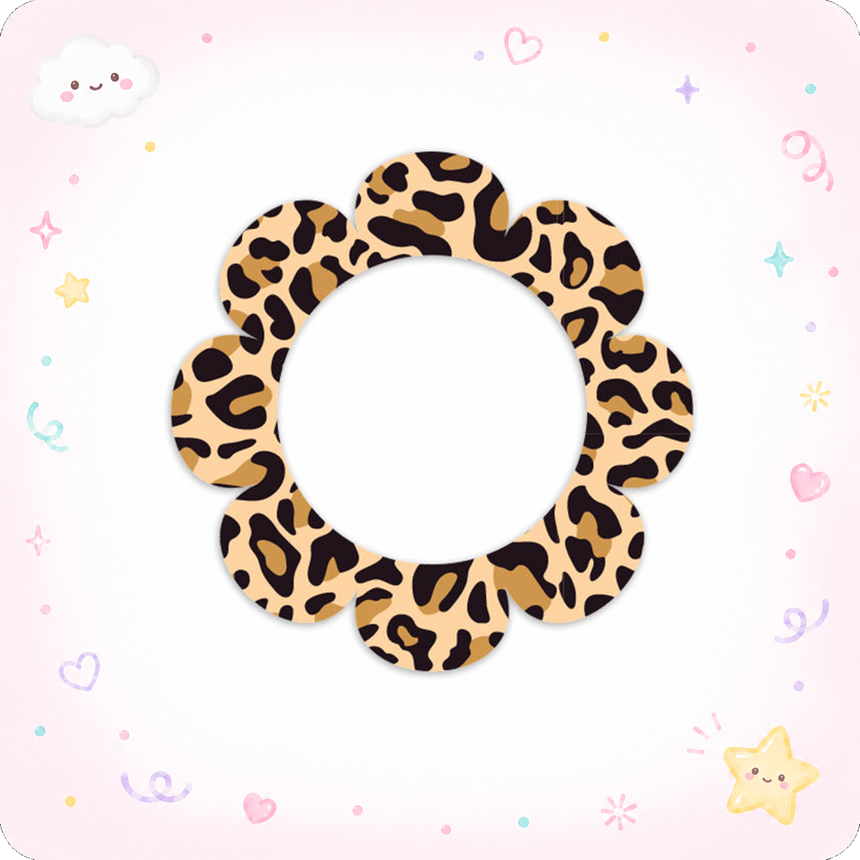 Leopard Print Pattern Swapper Frame - - Topperswap