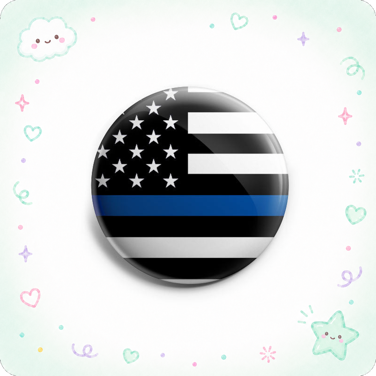 Thin Blue Line Topper - - Topperswap