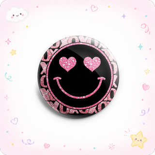 Glittery Smiley XOXO Topper