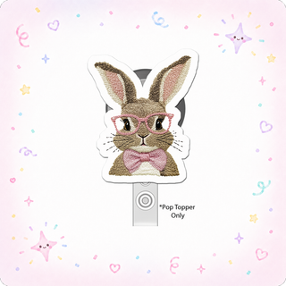 Hipster Bunny Guru Pop Topper