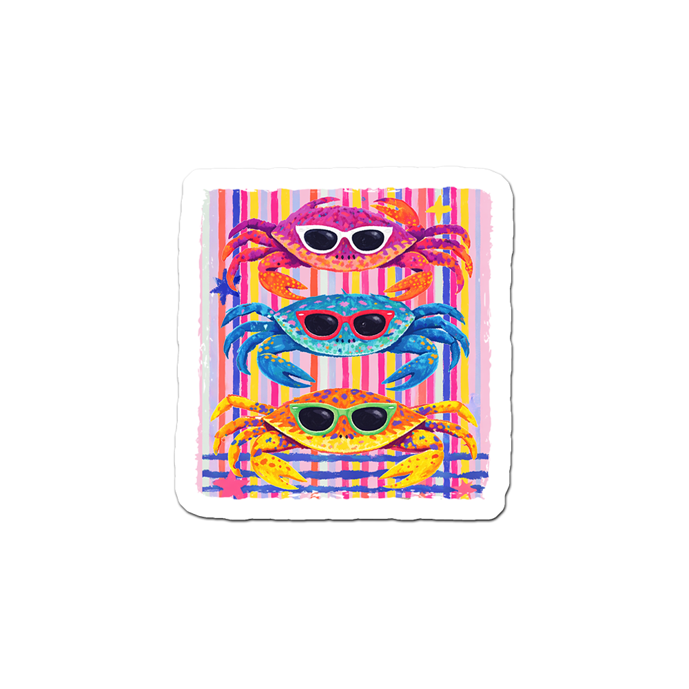 Sassy Crab Commander Sticker - - Topperswap