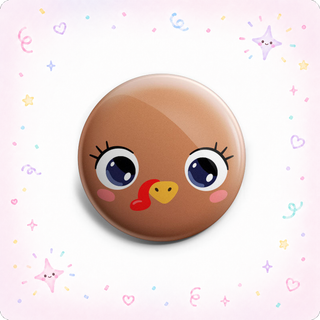 Pretty Turkey Face Topper