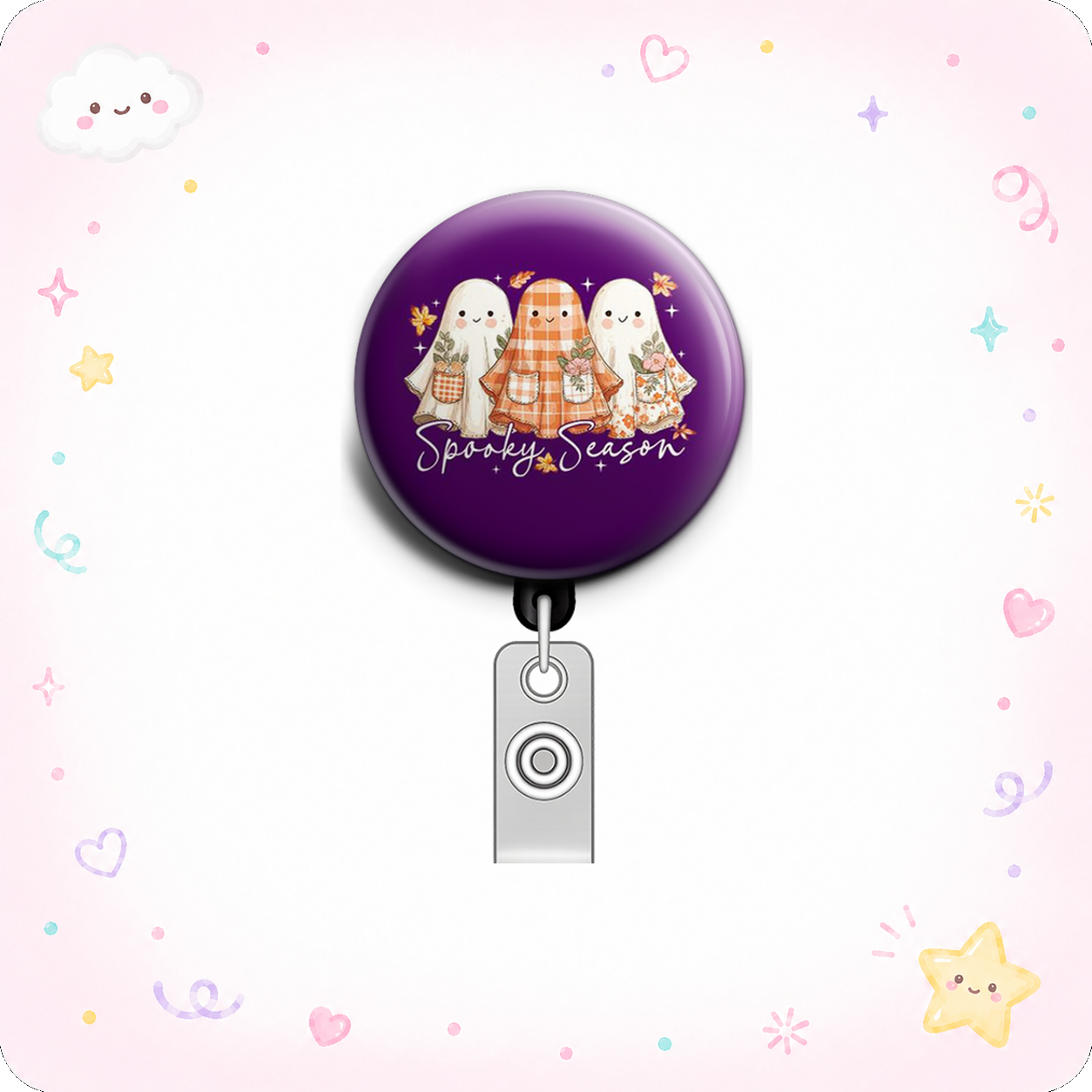 Spooky Season Swapfinity Retractable ID Badge Reel - - Topperswap