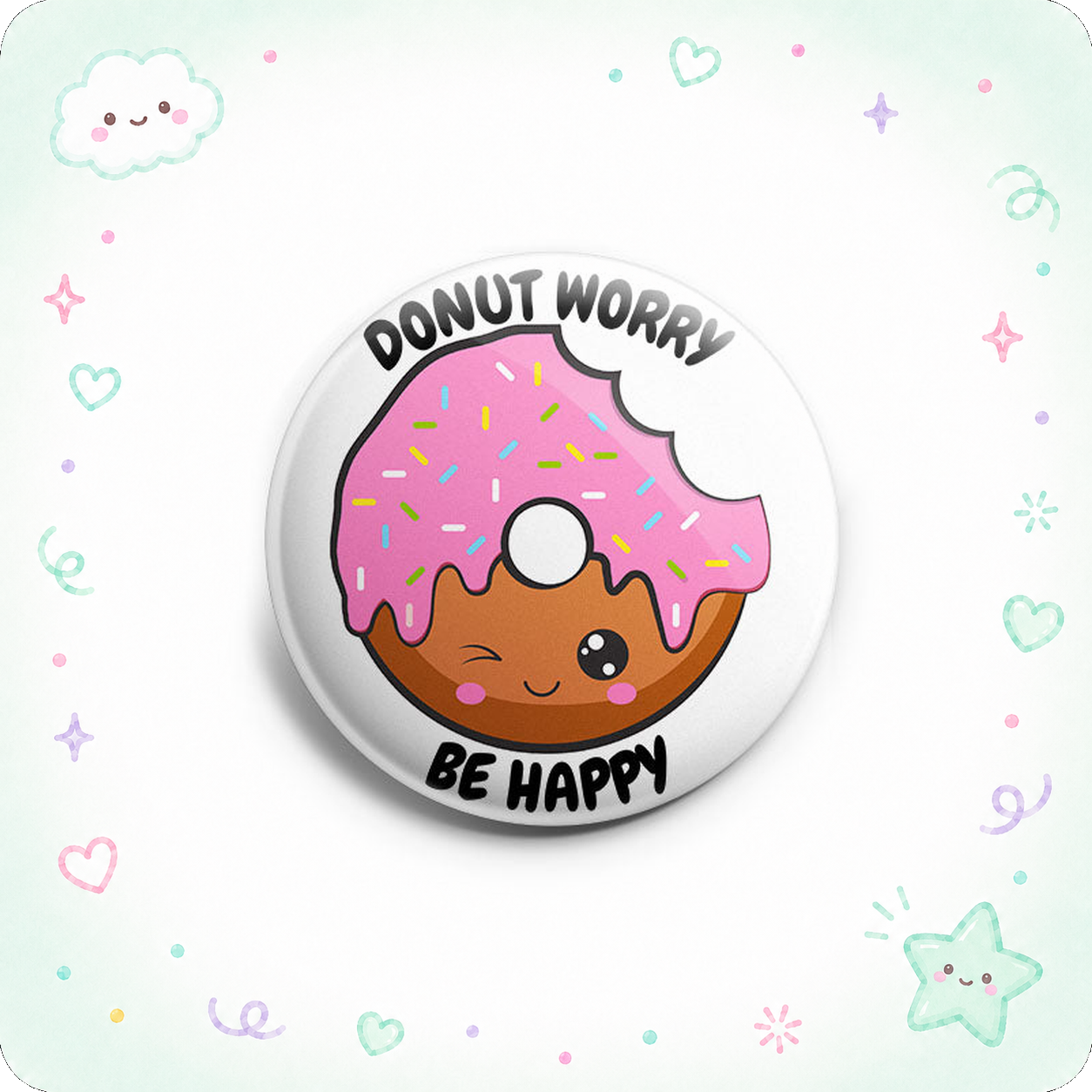 Sprinkled Donut Worry Topper - - Topperswap