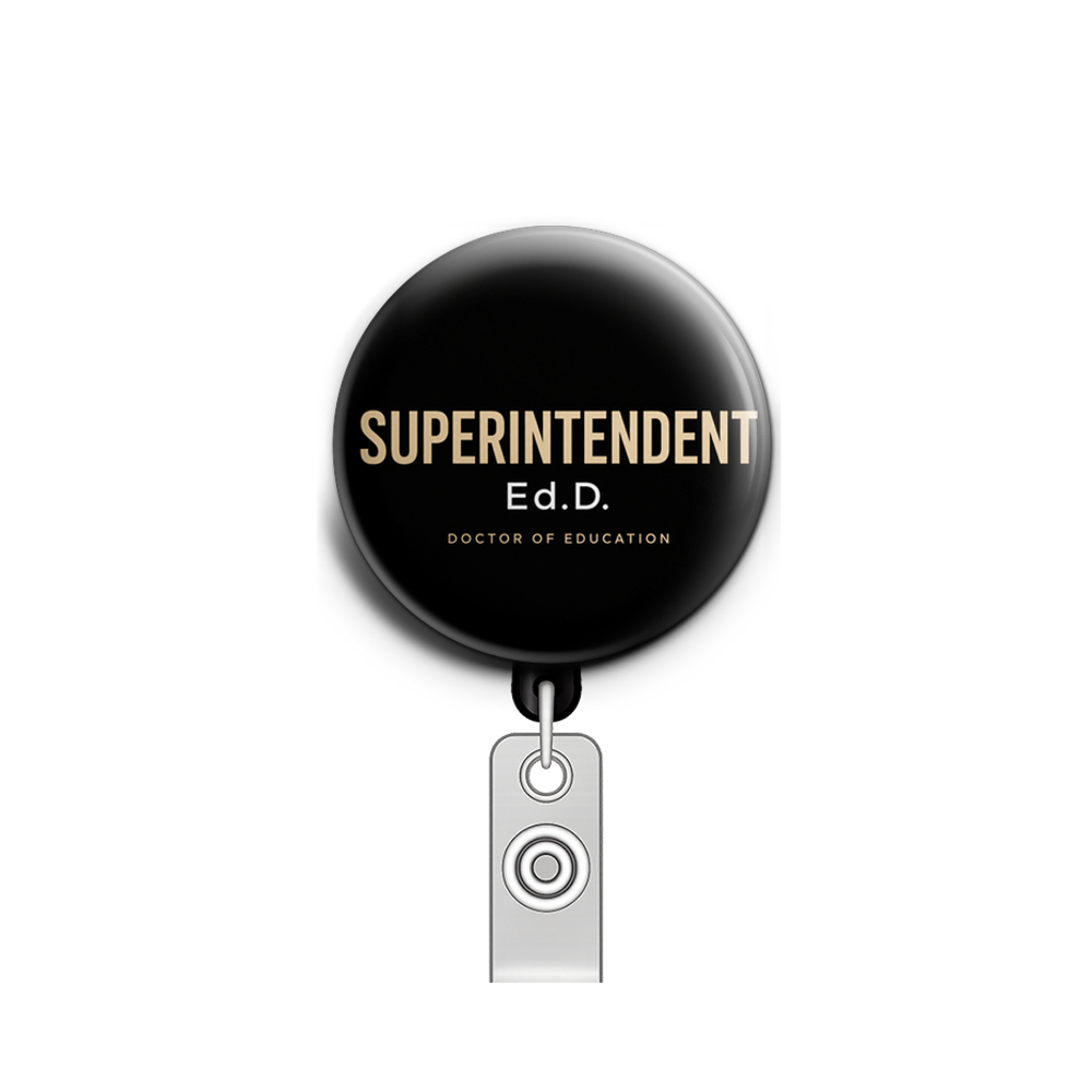 Superintendent (black background; for a man’s badge), profes…