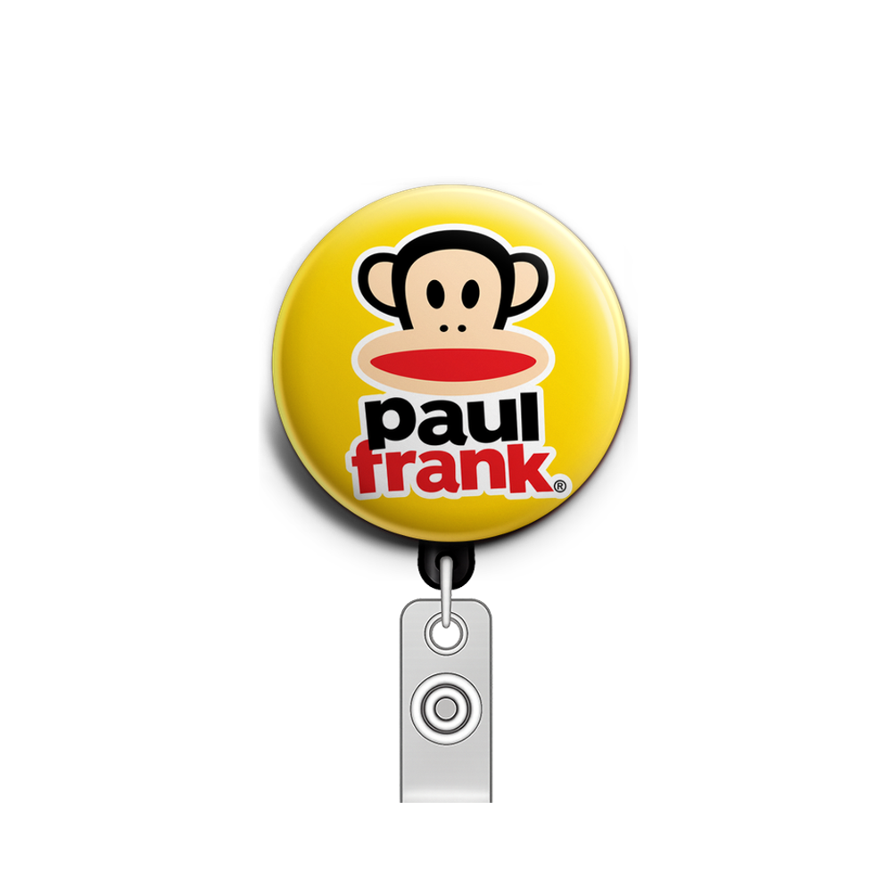 Custom Design – Paul Frank logo - Badge Reel (Alligator, Black) - Topperswap