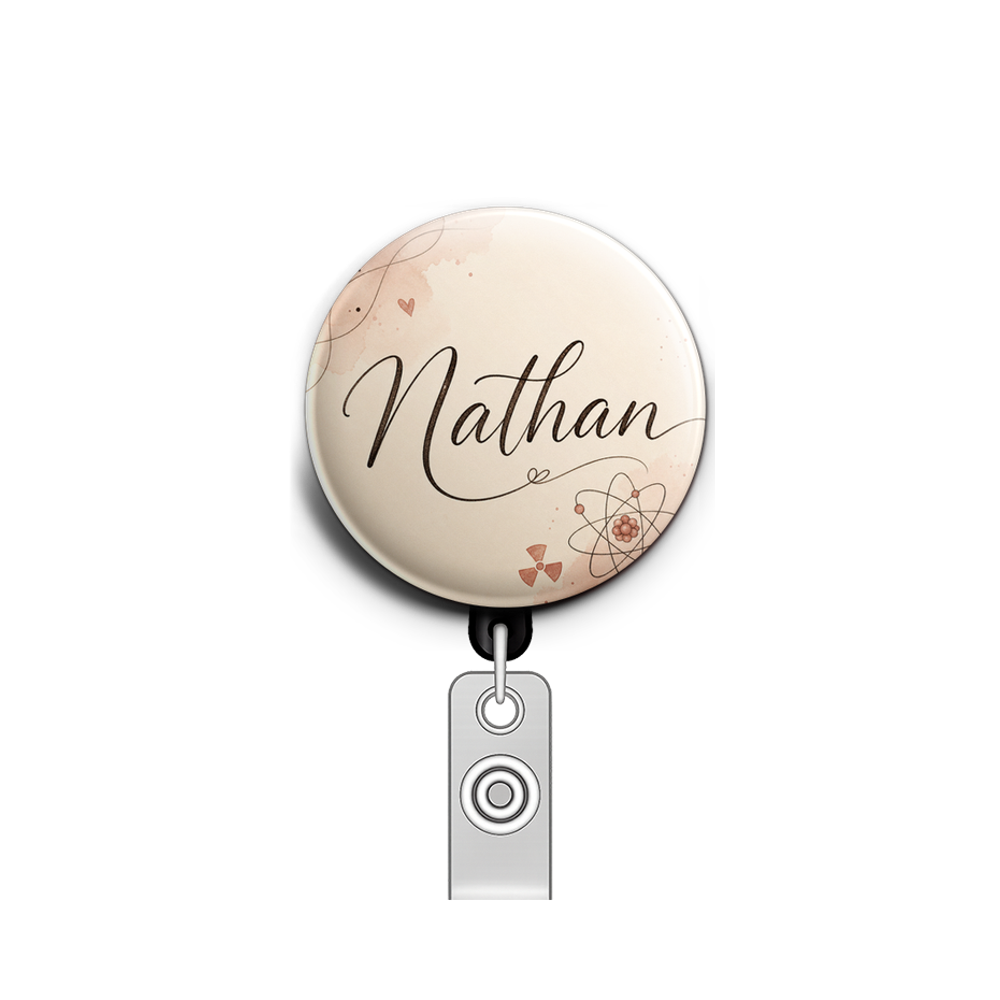 Custom Design – Nuclear Medicine - Badge Reel (Alligator, Black) - Topperswap