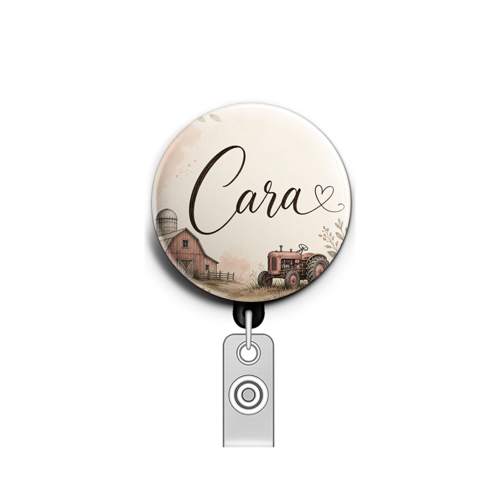 Custom Design – Farm - Badge Reel (Alligator, Black) - Topperswap