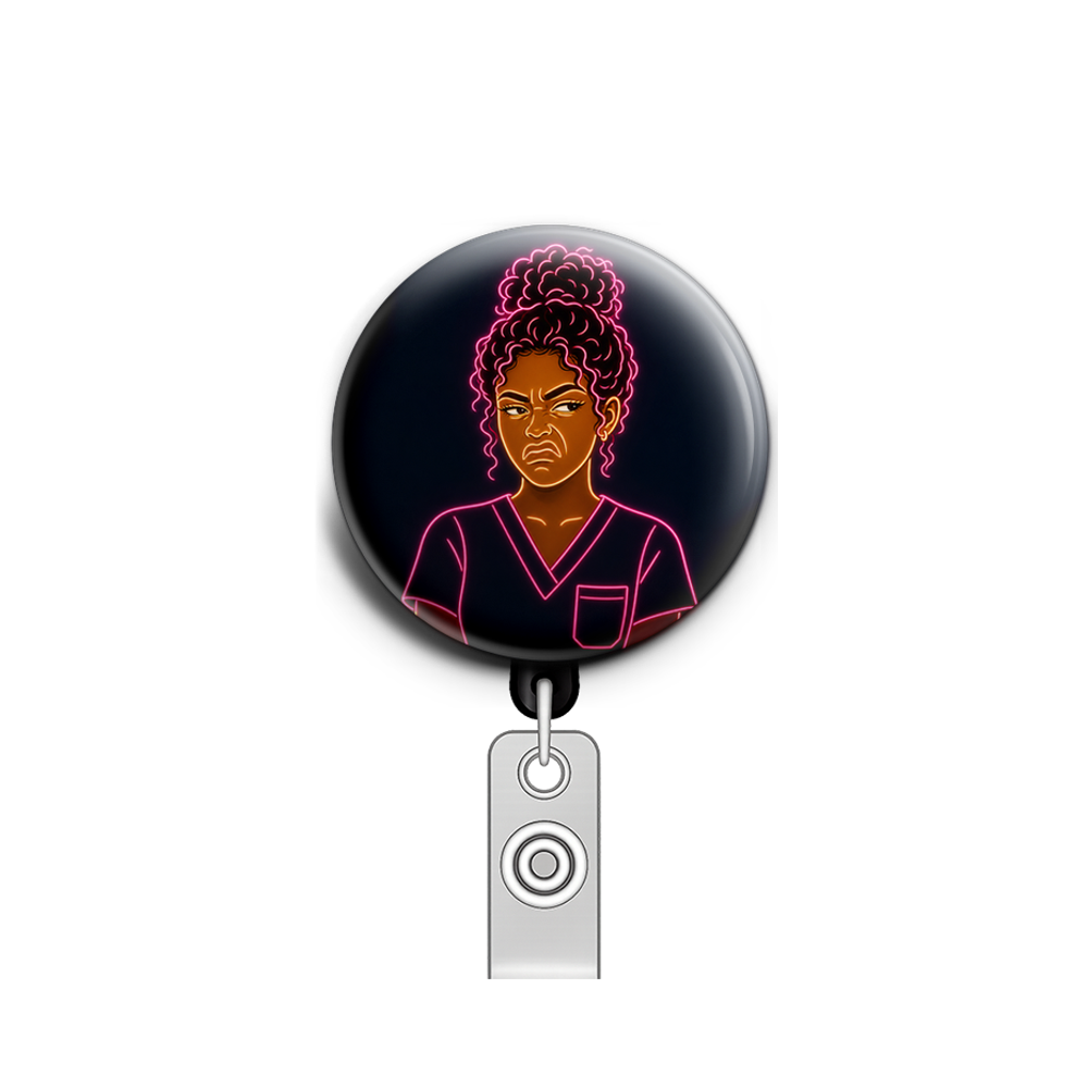 Girl with caramel skin and a disgusted face. Curly dark brow…