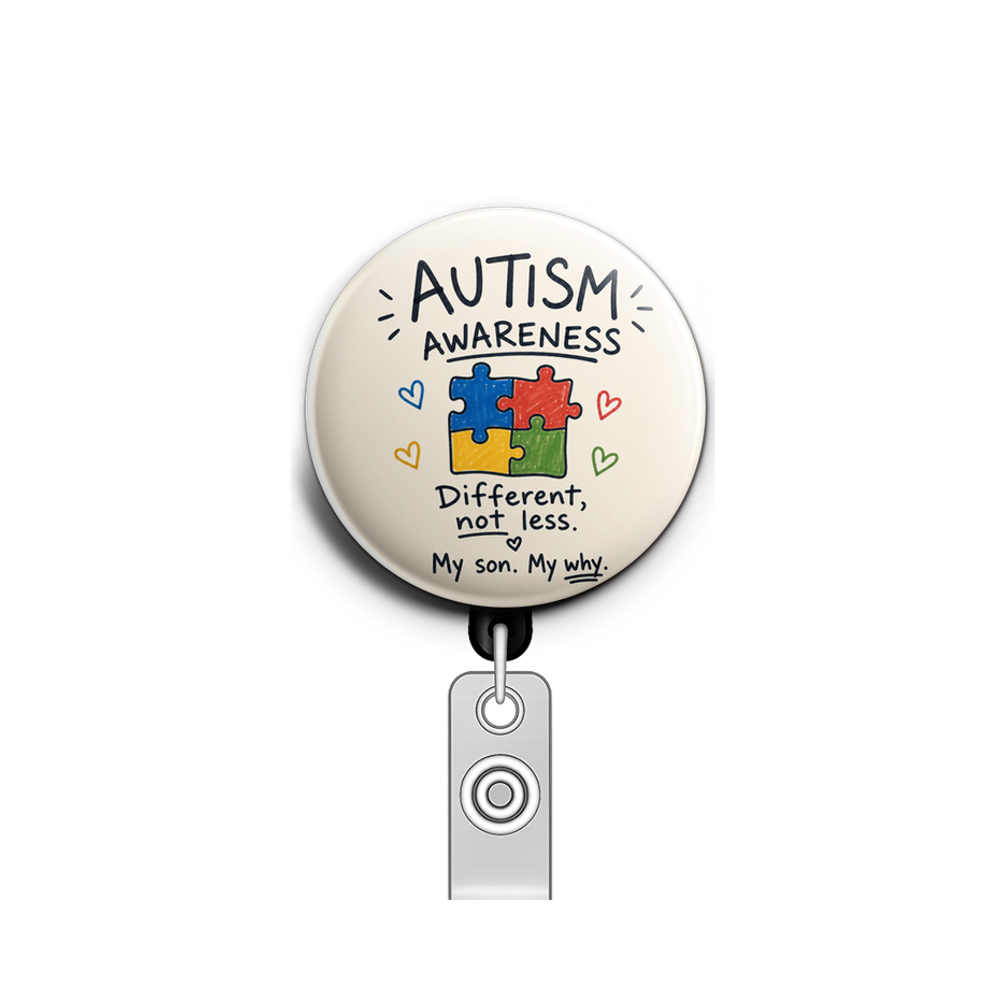 Autism Awareness (for a man’s badge whose son is autistic)