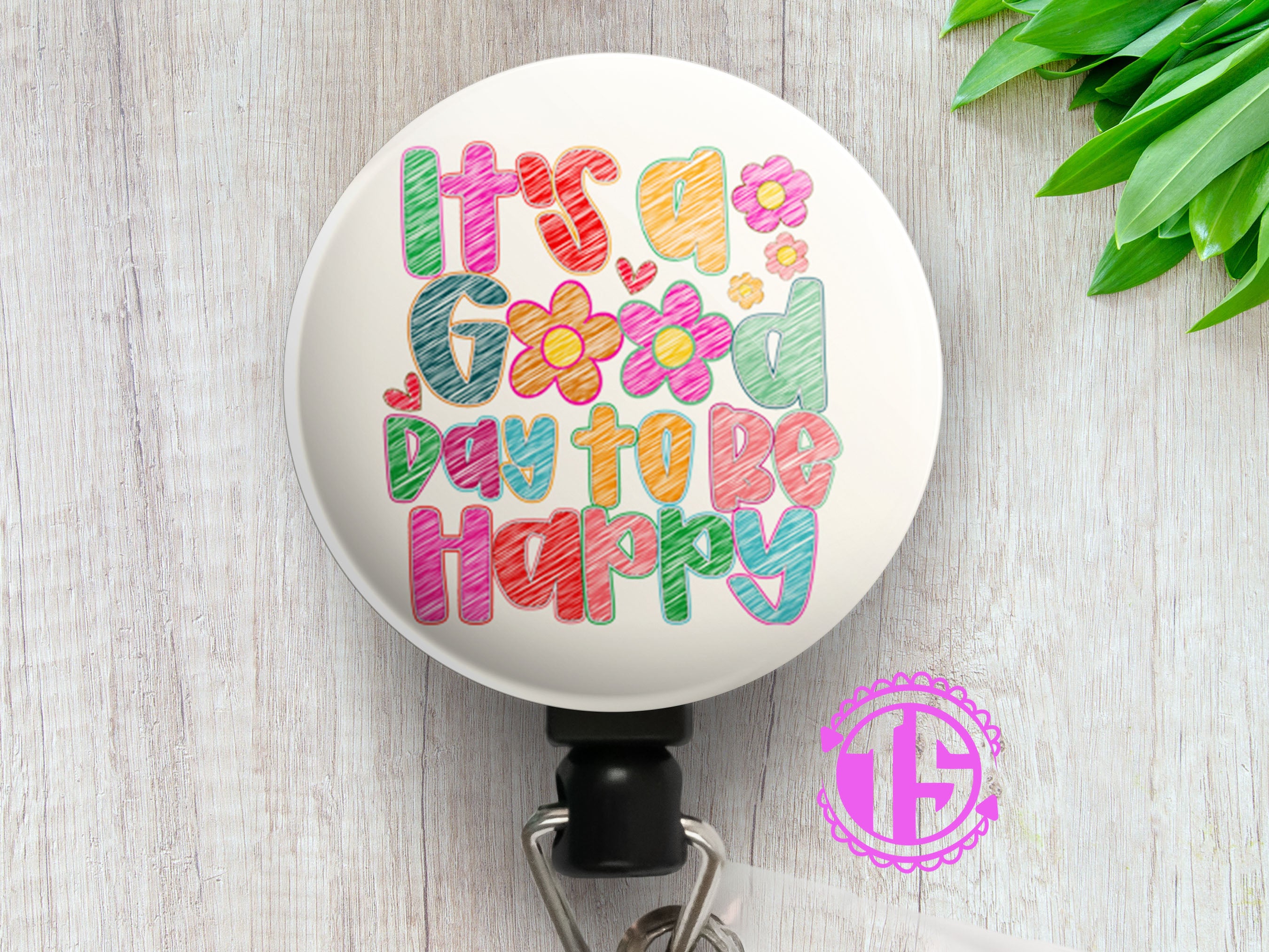 Just a Silly Goose Swapfinity Retractable ID Badge Reel - Alligator Clip / Black - Topperswap