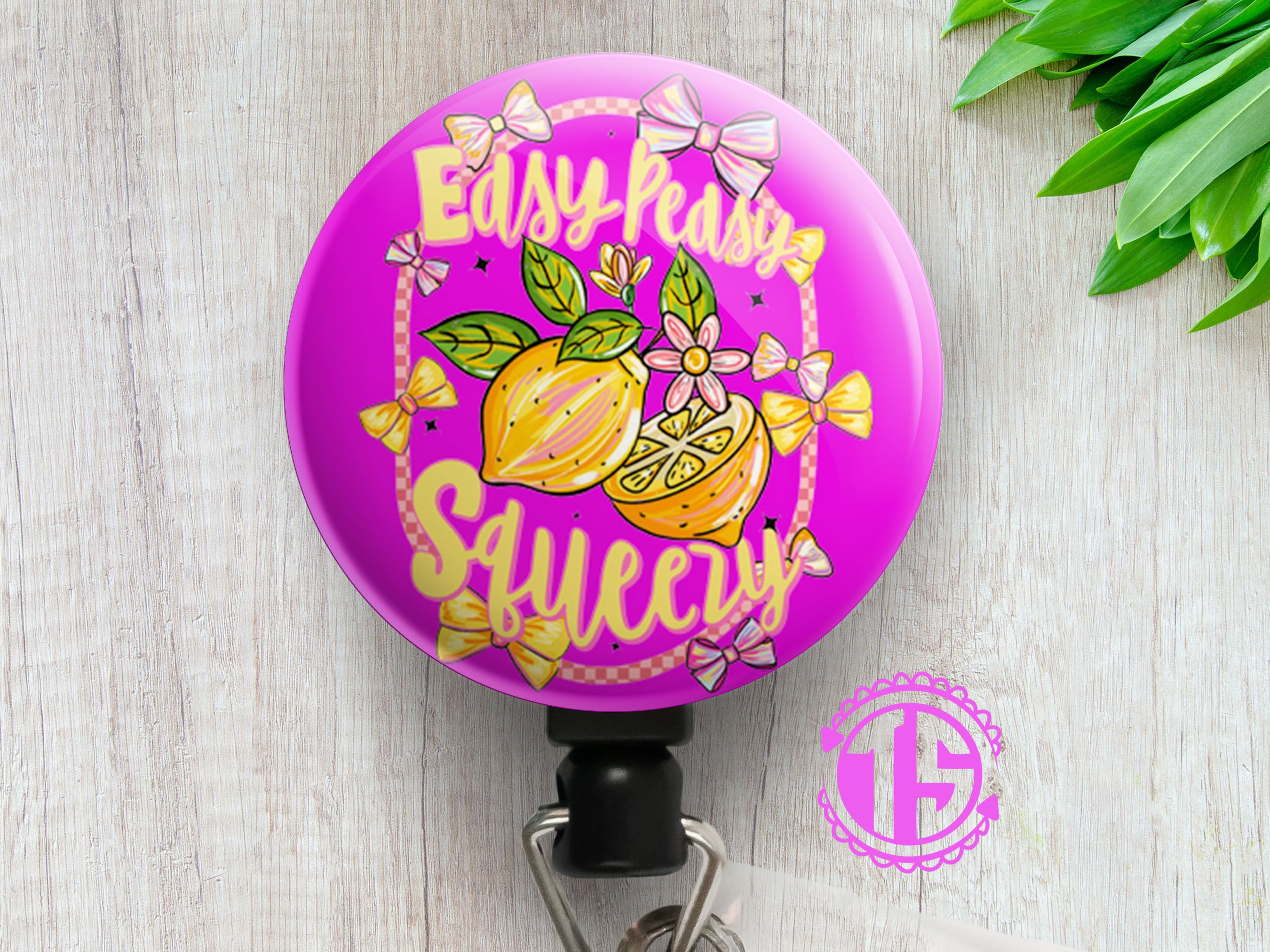 Easy Peasy Squeezy Swapfinity Retractable ID Badge Reel - - Topperswap