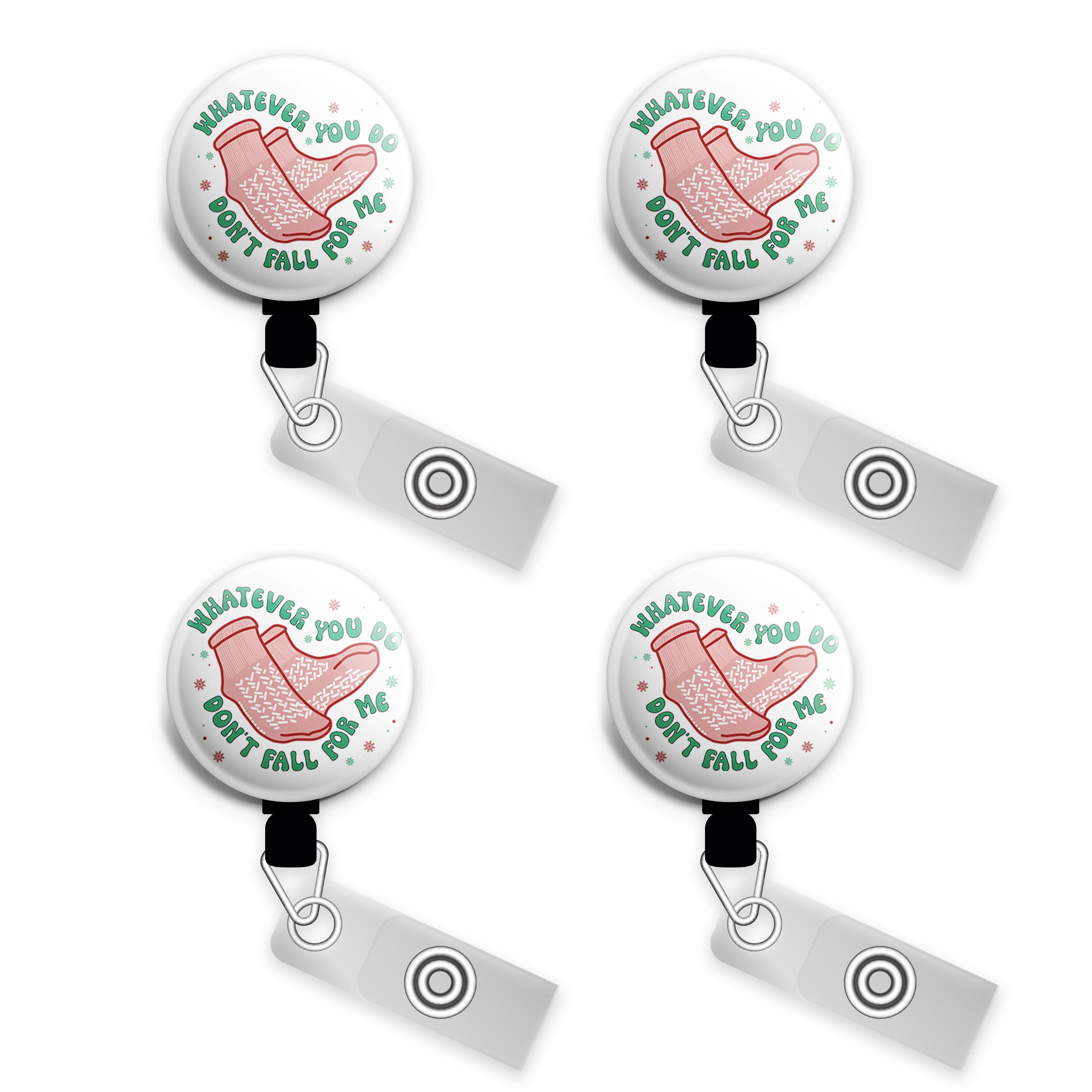 Hospital Socks Humor Swapfinity Retractable ID Badge Reel - - Topperswap