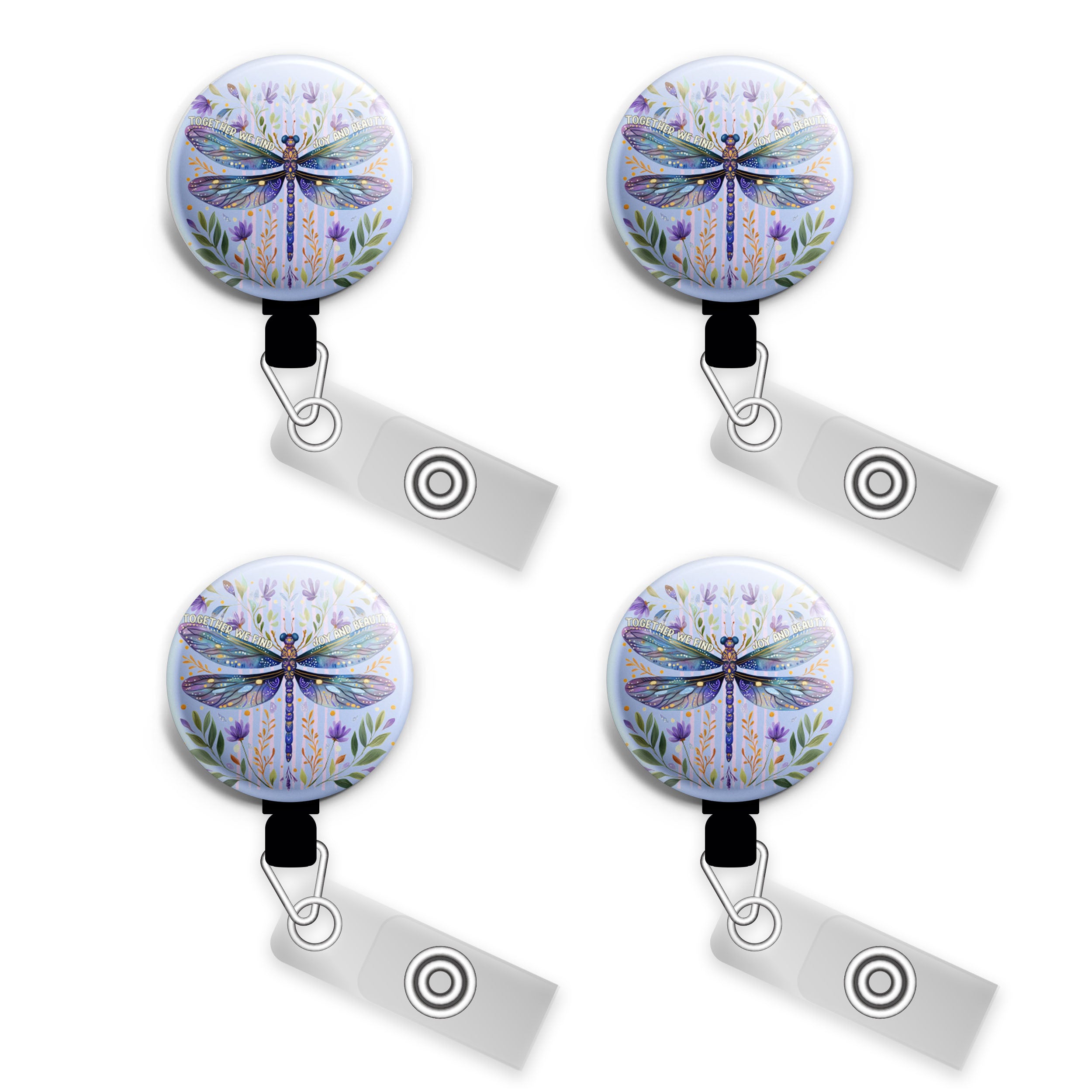 Starfish Splash Swapfinity Retractable ID Badge Reel - - Topperswap
