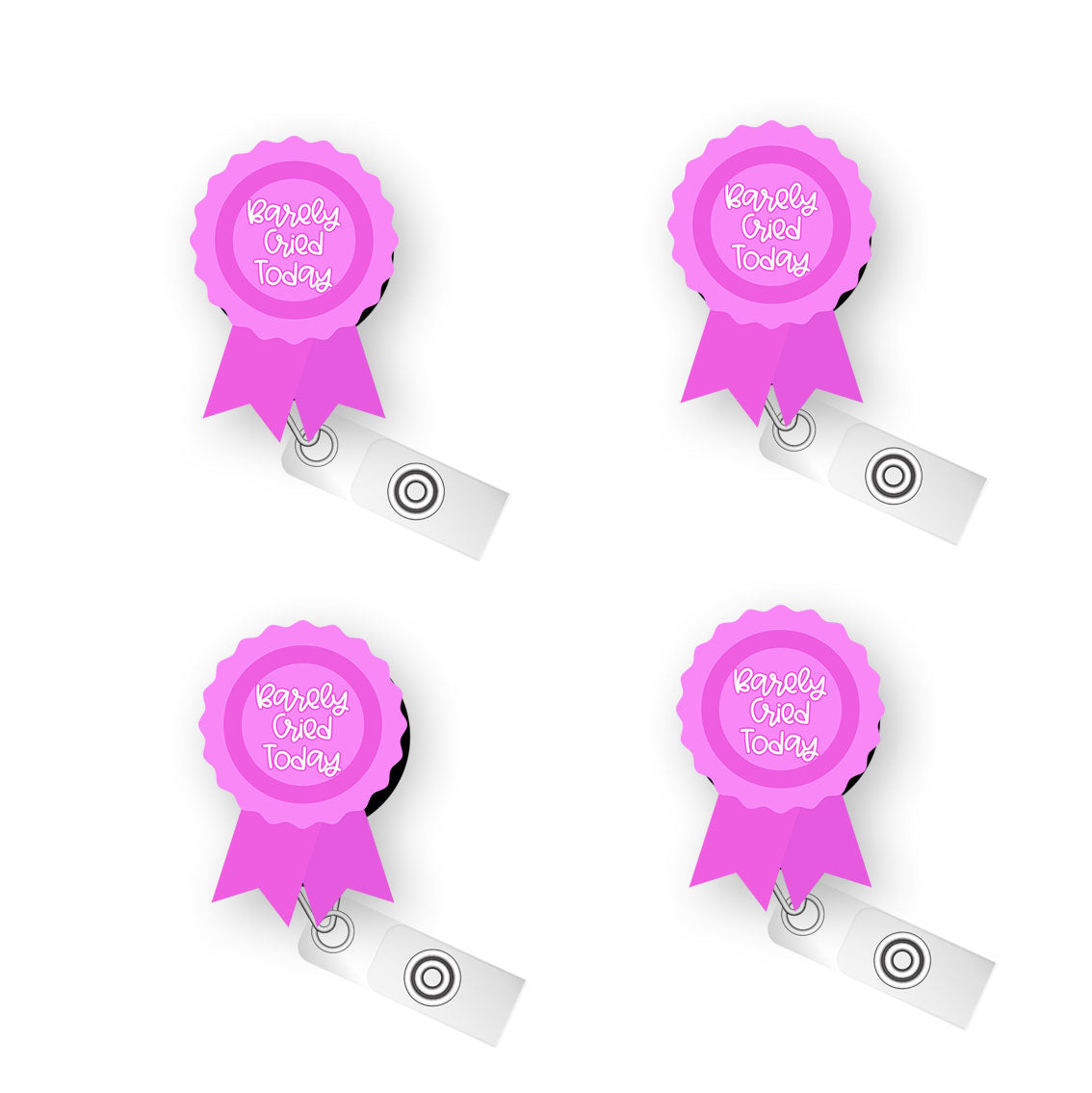 Barely Cried Today Pop Topper Swapfinity Retractable ID Badge Reel - - Topperswap