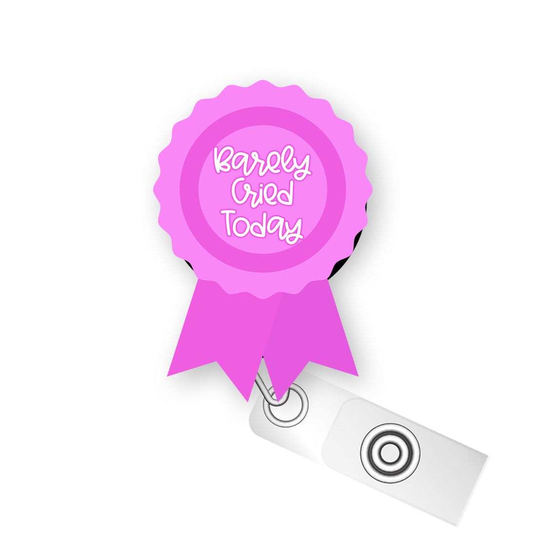 Barely Cried Today Pop Topper Swapfinity Retractable ID Badge Reel - - Topperswap