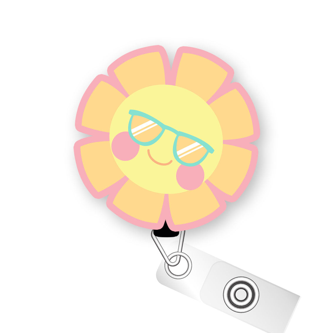 Cool Sun Pop Topper Swapfinity Retractable ID Badge Reel - - Topperswap