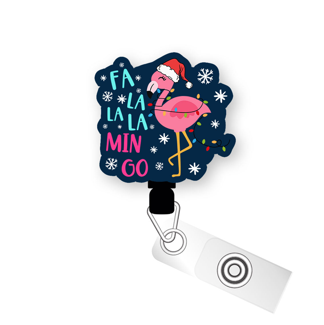 Fa La La Mingo Pop Topper Swapfinity Retractable ID Badge Reel - - Topperswap