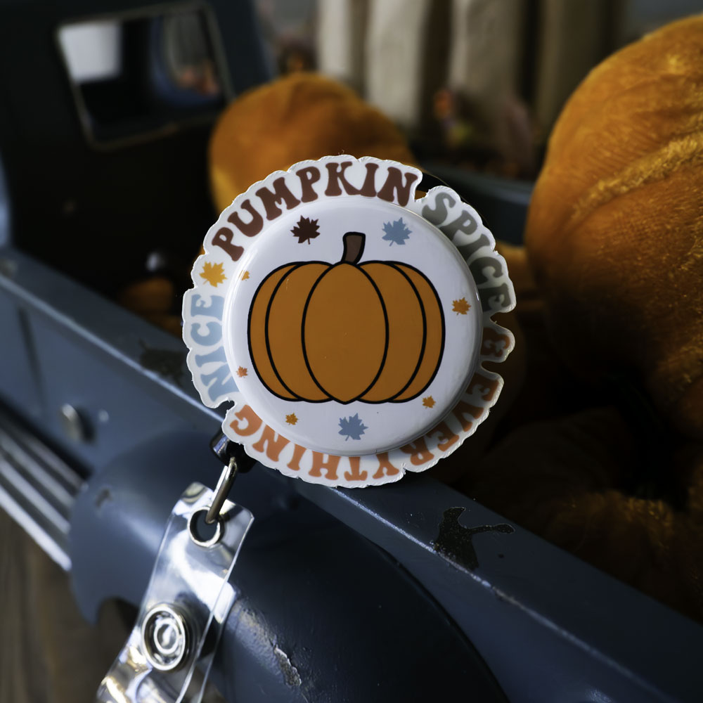 Pumpkin Spice Swapfinity Badge Reel Bundle (Save 5%) - - Topperswap
