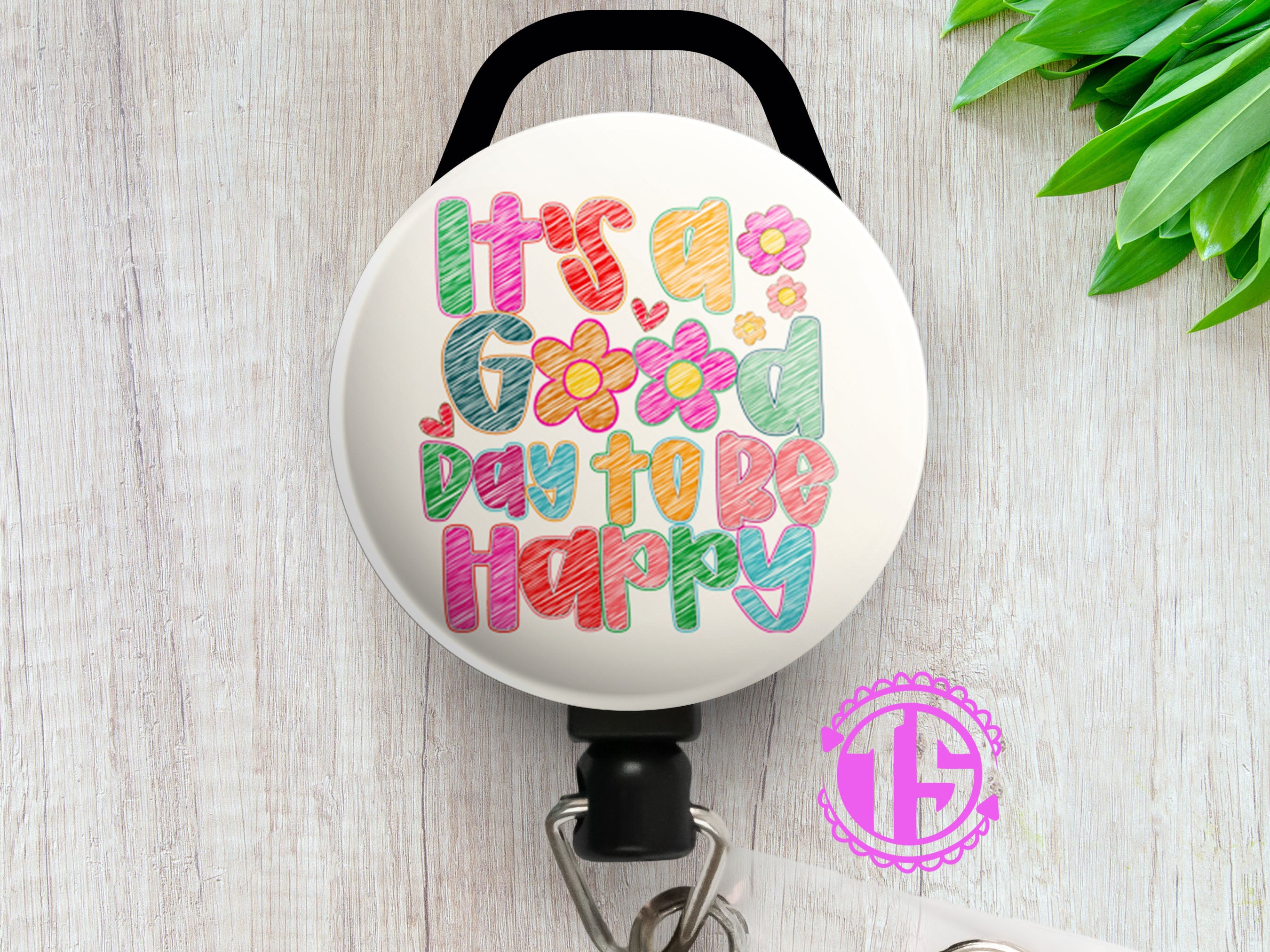 Just a Silly Goose Swapfinity Retractable ID Badge Reel - Slide Clip / Black - Topperswap