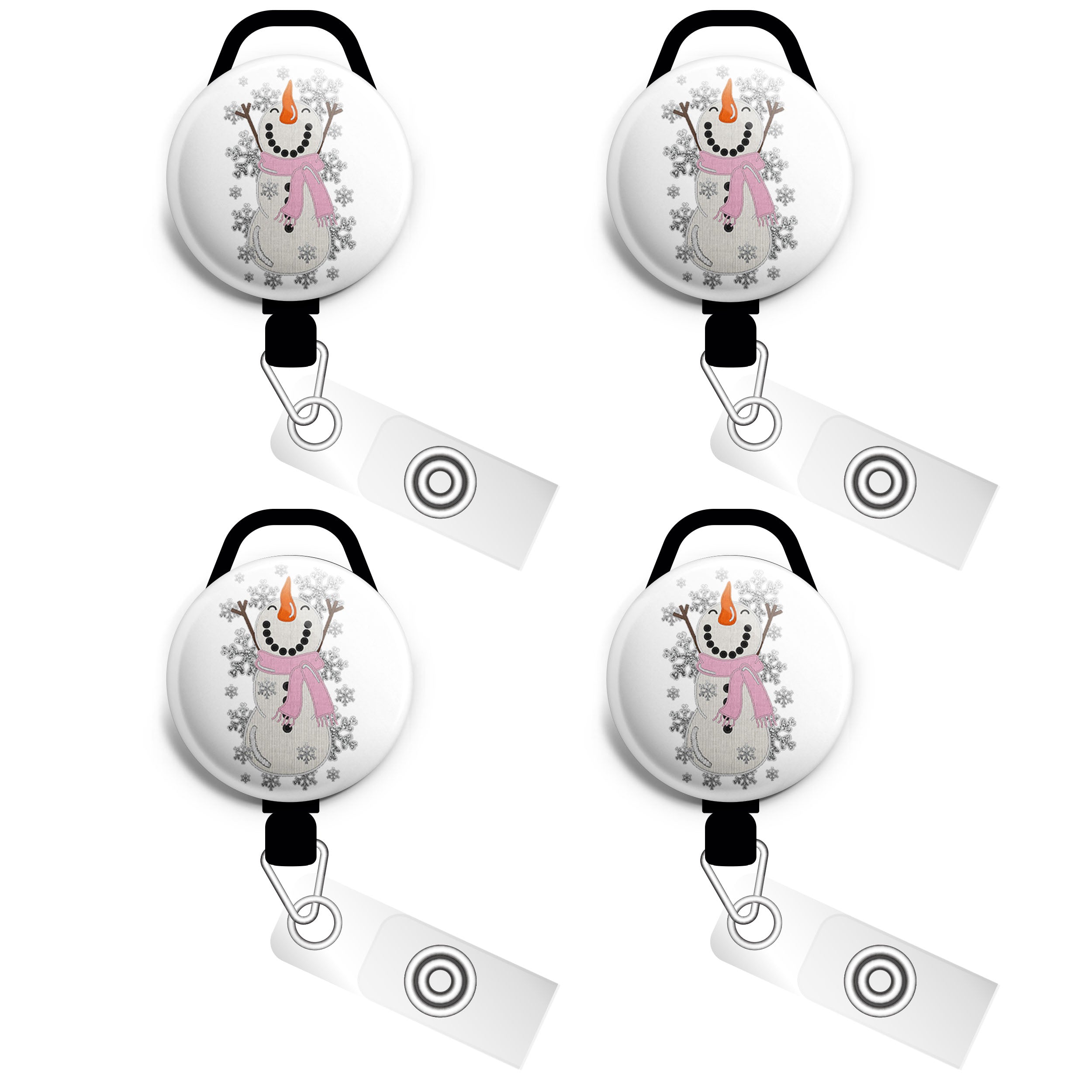 Snowy Serenade Swapfinity Retractable ID Badge Reel - - Topperswap