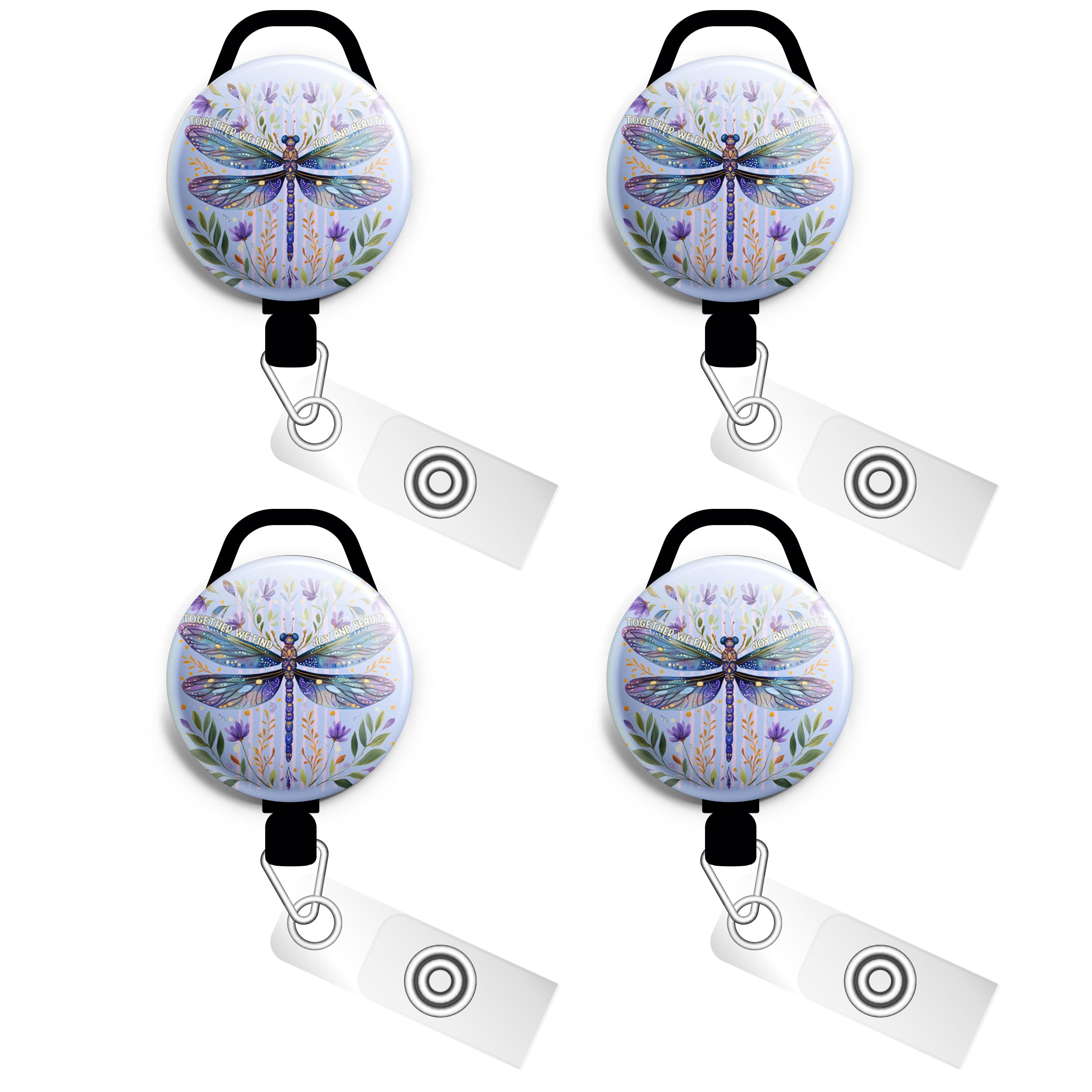Starfish Splash Swapfinity Retractable ID Badge Reel - - Topperswap