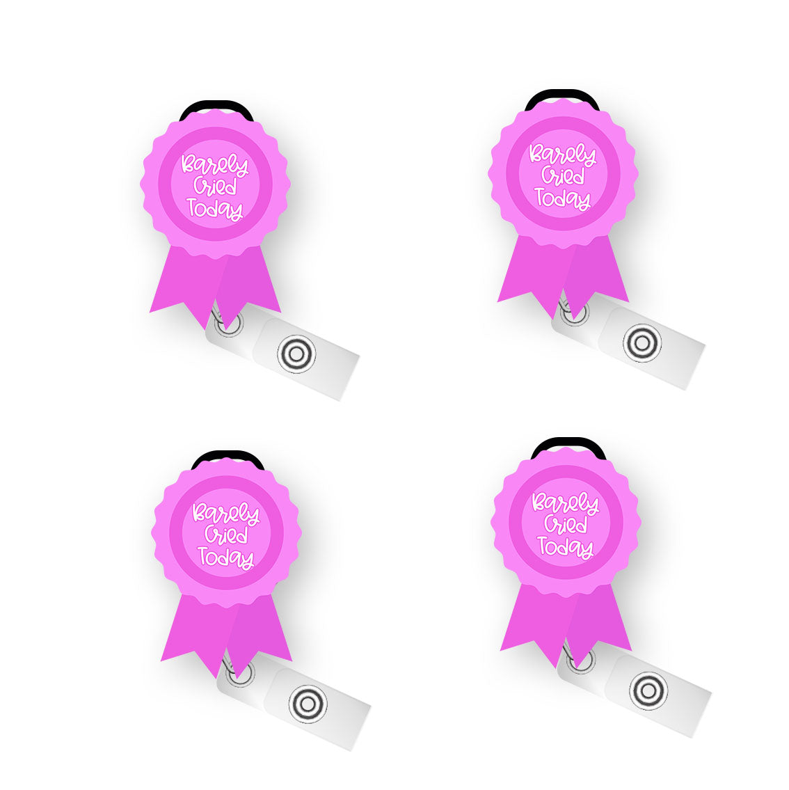 Barely Cried Today Pop Topper Swapfinity Retractable ID Badge Reel - - Topperswap