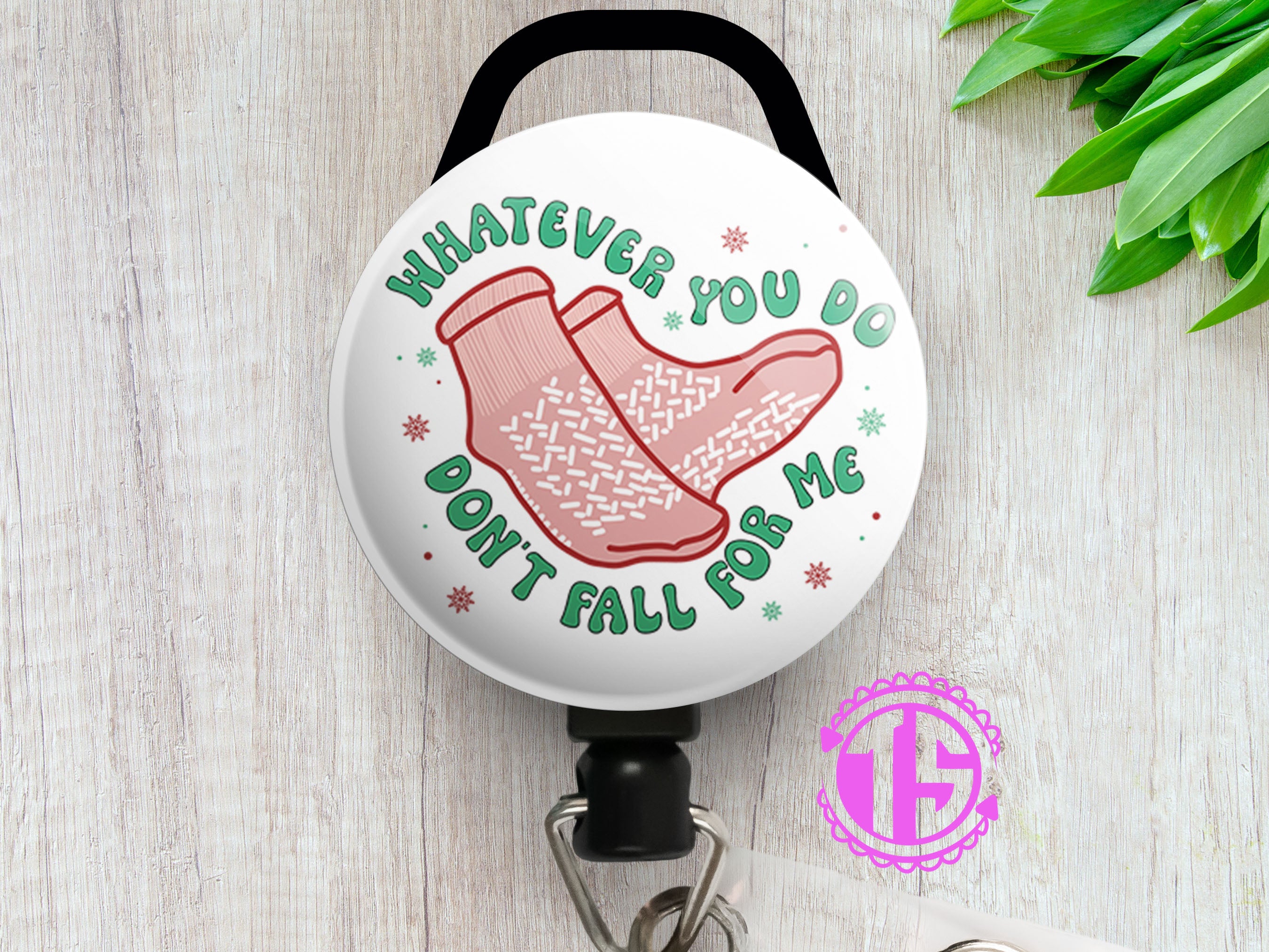 Hospital Socks Humor Swapfinity Retractable ID Badge Reel - - Topperswap
