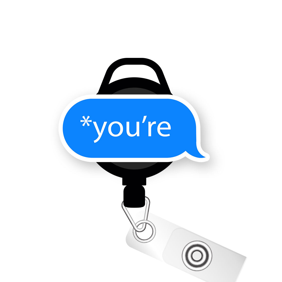 You're Correct! Pop Topper Swapfinity Retractable ID Badge Reel - - Topperswap
