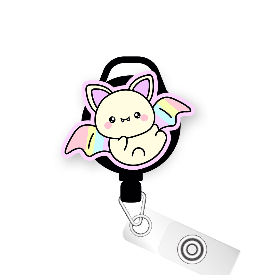 Bat-Tastic Cutie Pop Topper Swapfinity Retractable ID Badge Reel - - Topperswap