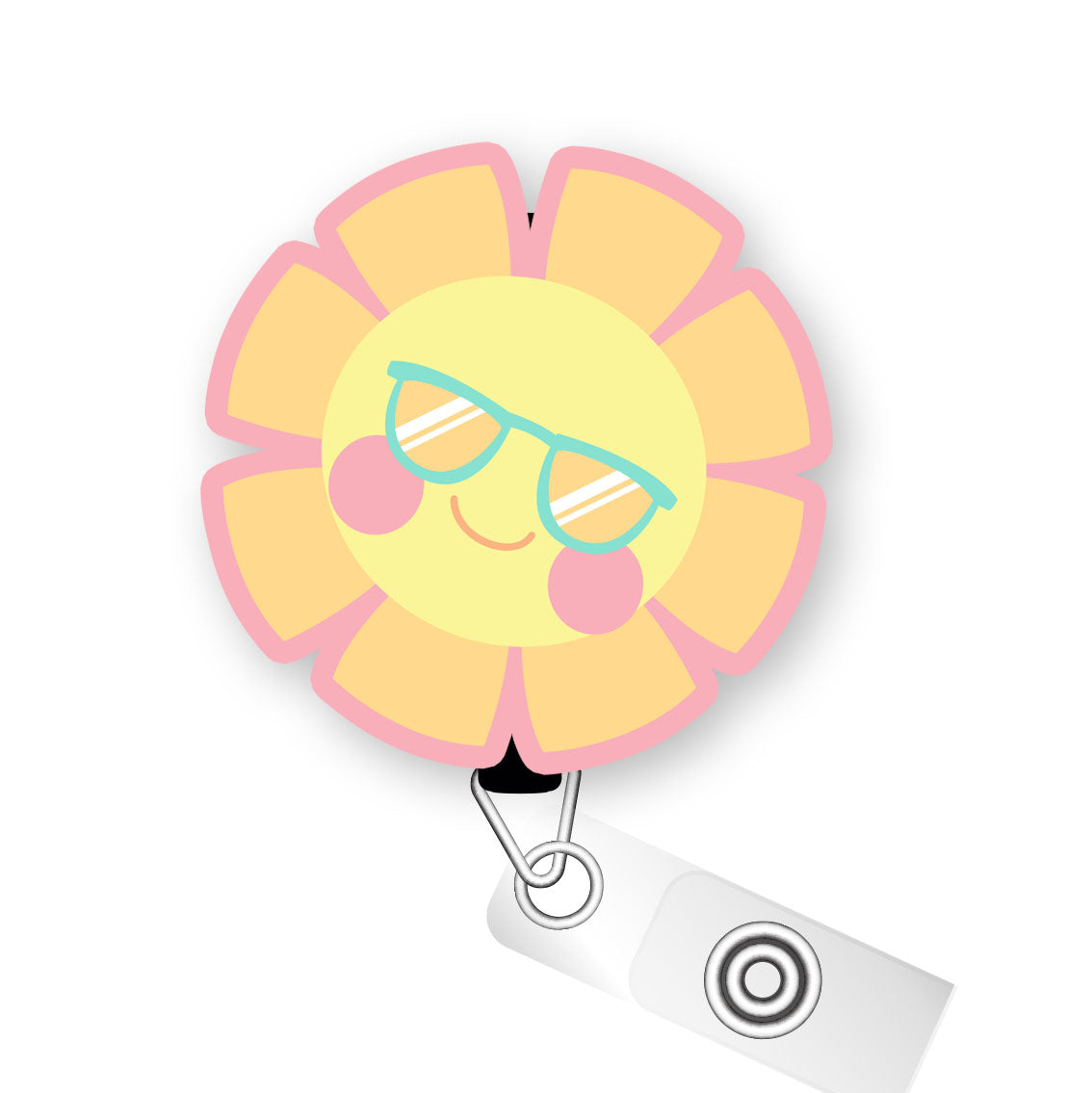Cool Sun Pop Topper Swapfinity Retractable ID Badge Reel - - Topperswap